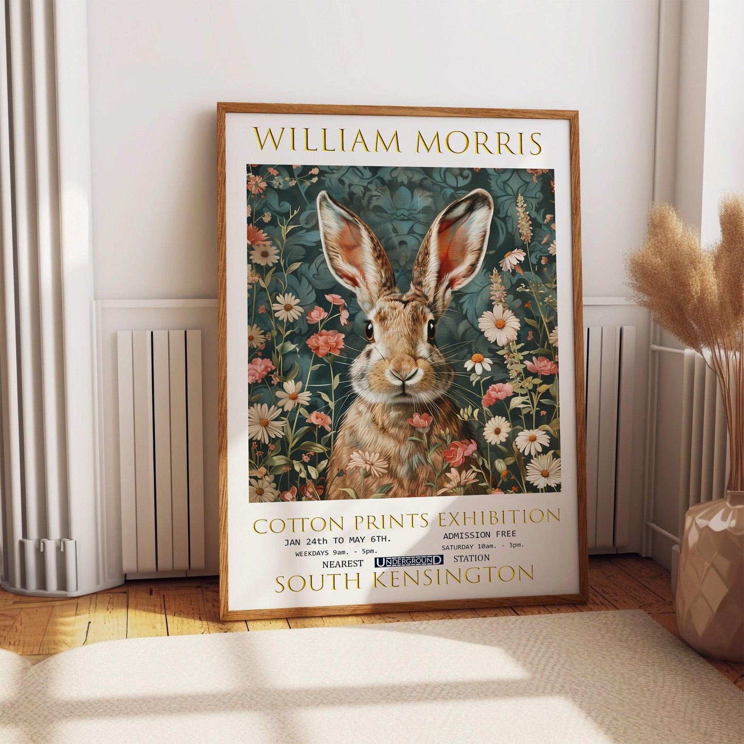 William Morris Hare Print: Vintage Floral Wall Art