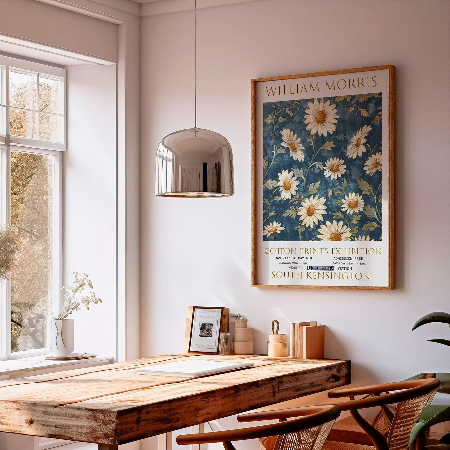 William Morris Daisies Print: Vintage Floral Wall Art