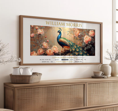 William Morris Peacock Print: Vintage Botanical Wall Art