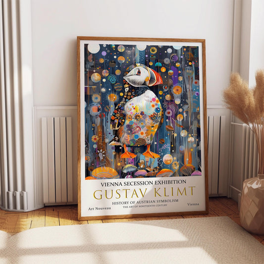 Gustav Klimt Art Nouveau Print – Vintage Exhibition Style Poster on Premium Paper