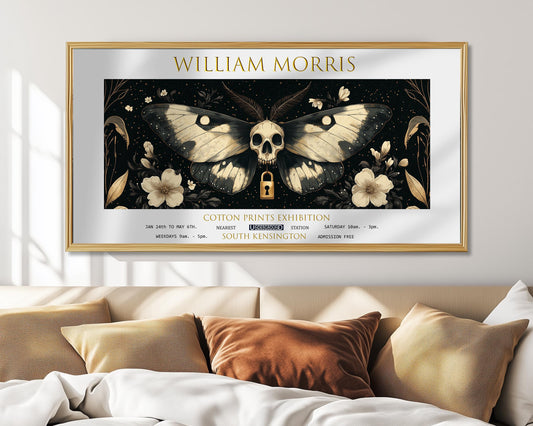 William Morris Panoramic Print – William Morris Poster – Death Moth Print