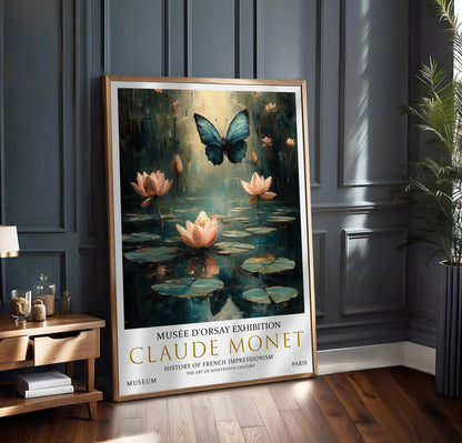 Claude Monet 'Water Lilies' Vintage Exhibition Print