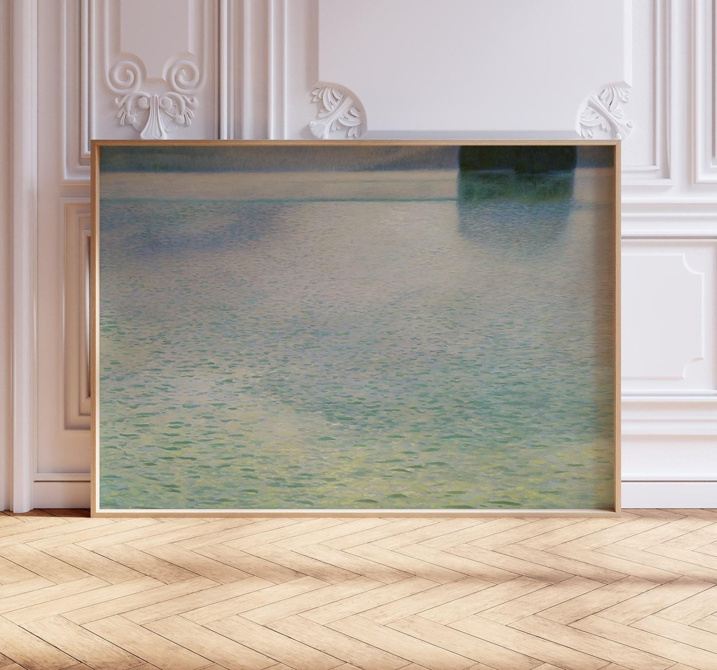 Gustav Klimt Print – Island Attersee Vintage Art Print On Premium Art Paper