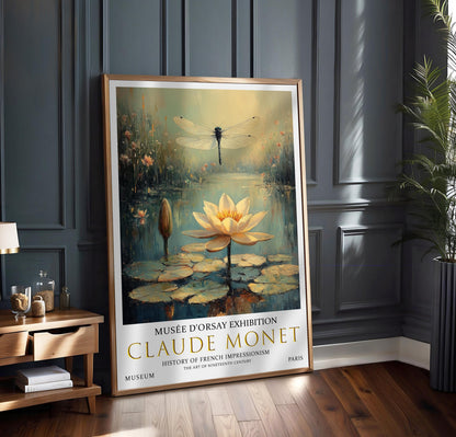 Claude Monet Water Lilies Print: Vintage Impressionist Wall Art