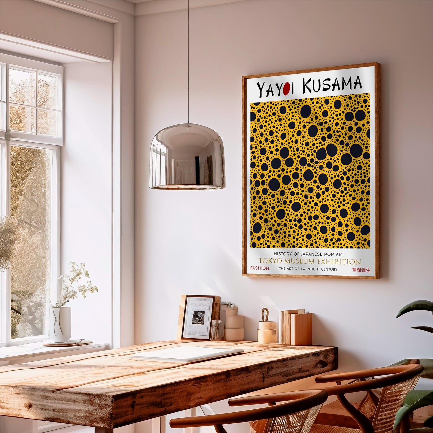 Japanese Polka Dot PRINT WALL ART Picture Poster