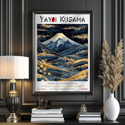 Yayoi Kusama Mount Fuji Print – Japanese Art Exhibition Poster