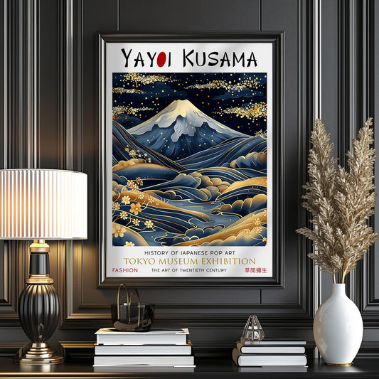 Yayoi Kusama Mount Fuji Print – Japanese Art Exhibition Poster