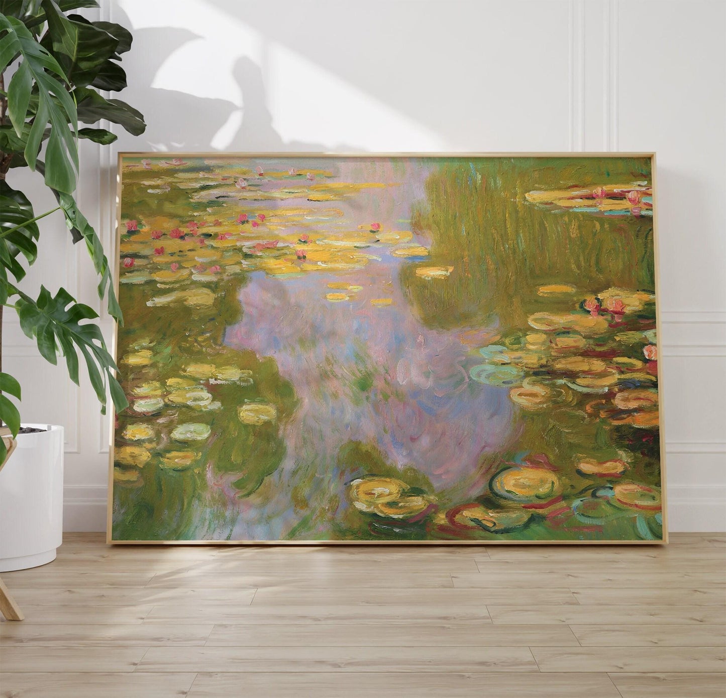 Monet Water Lilies Print: Vintage Floral Impressionist Art