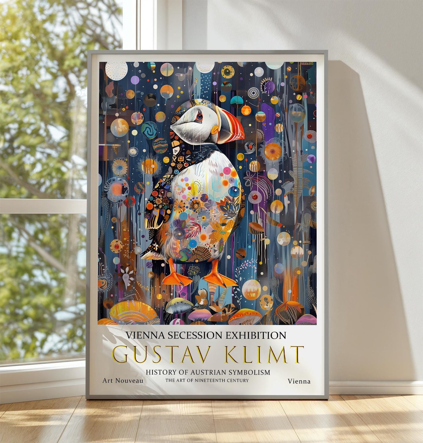 Gustav Klimt Art Nouveau Print – Vintage Exhibition Style Poster on Premium Paper
