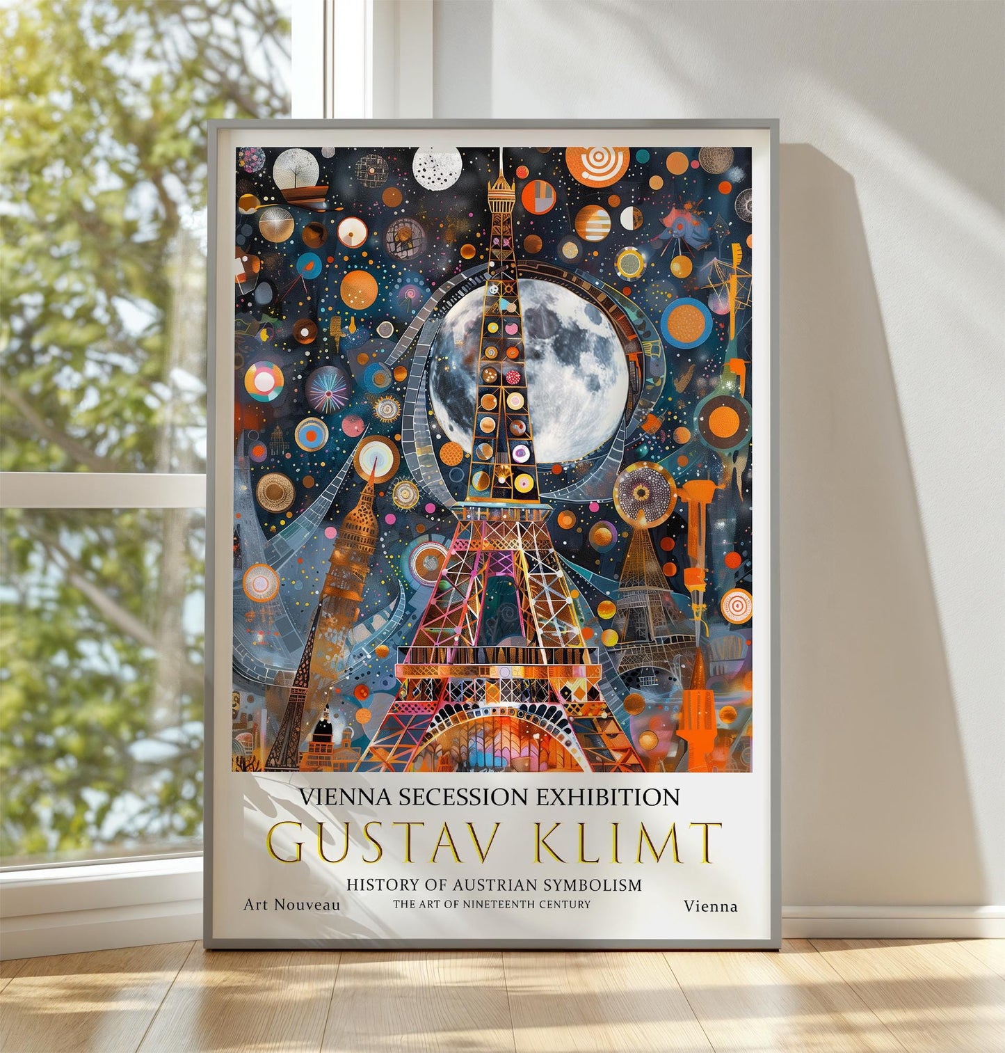 Gustav Klimt Art Print – Art Nouveau Poster | Paris Wall Decor, Gold Leaf Artwork
