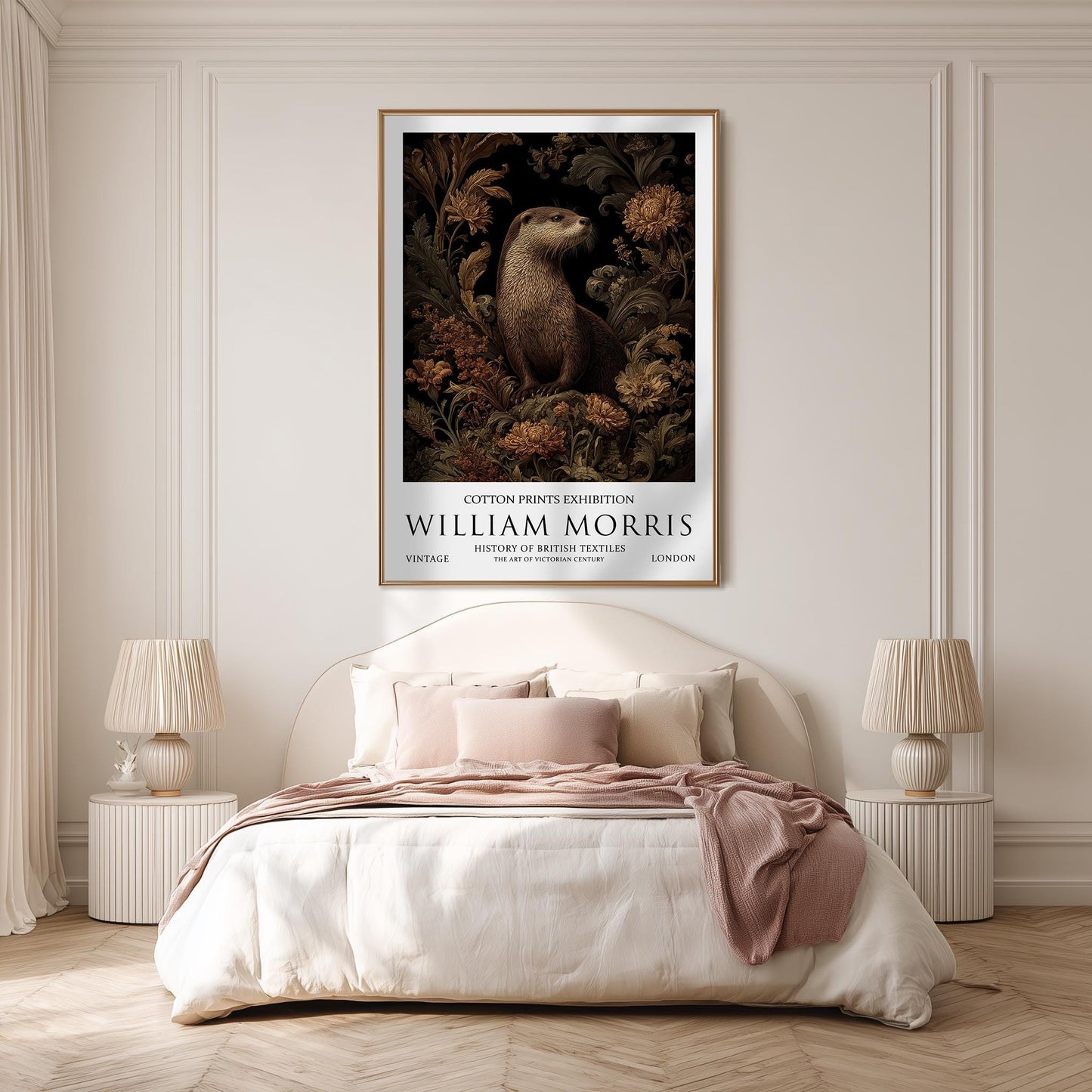 Print, William Morris Otter, Botanical Floral Wall Art, Vintage Illustration