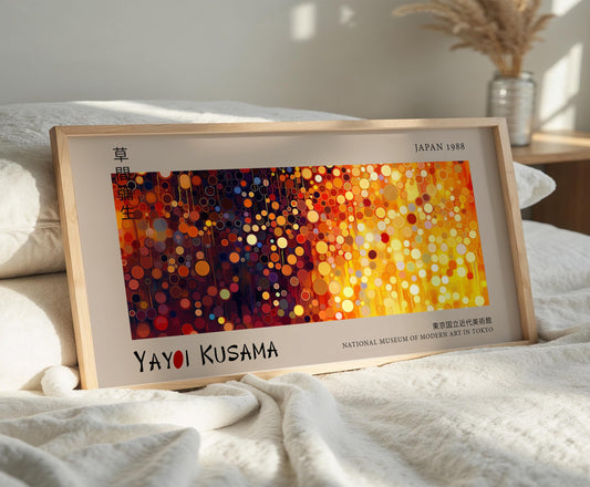 Yayoi Kusama Art Print: Abstract Polka Dot Japanese Decor