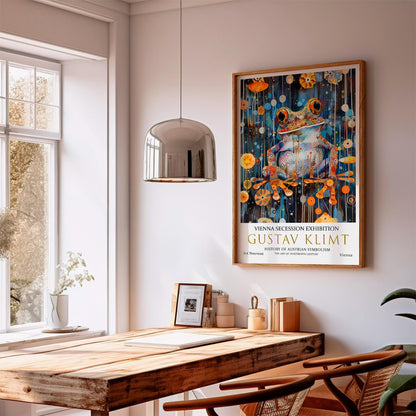 Gustav Klimt Art Nouveau Poster – Klimt Frog Artwork On Premium Paper Print