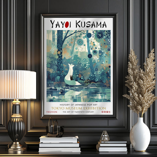 Yayoi Kusama Fox Print: Japanese Art, Tokyo Exhibition Poster