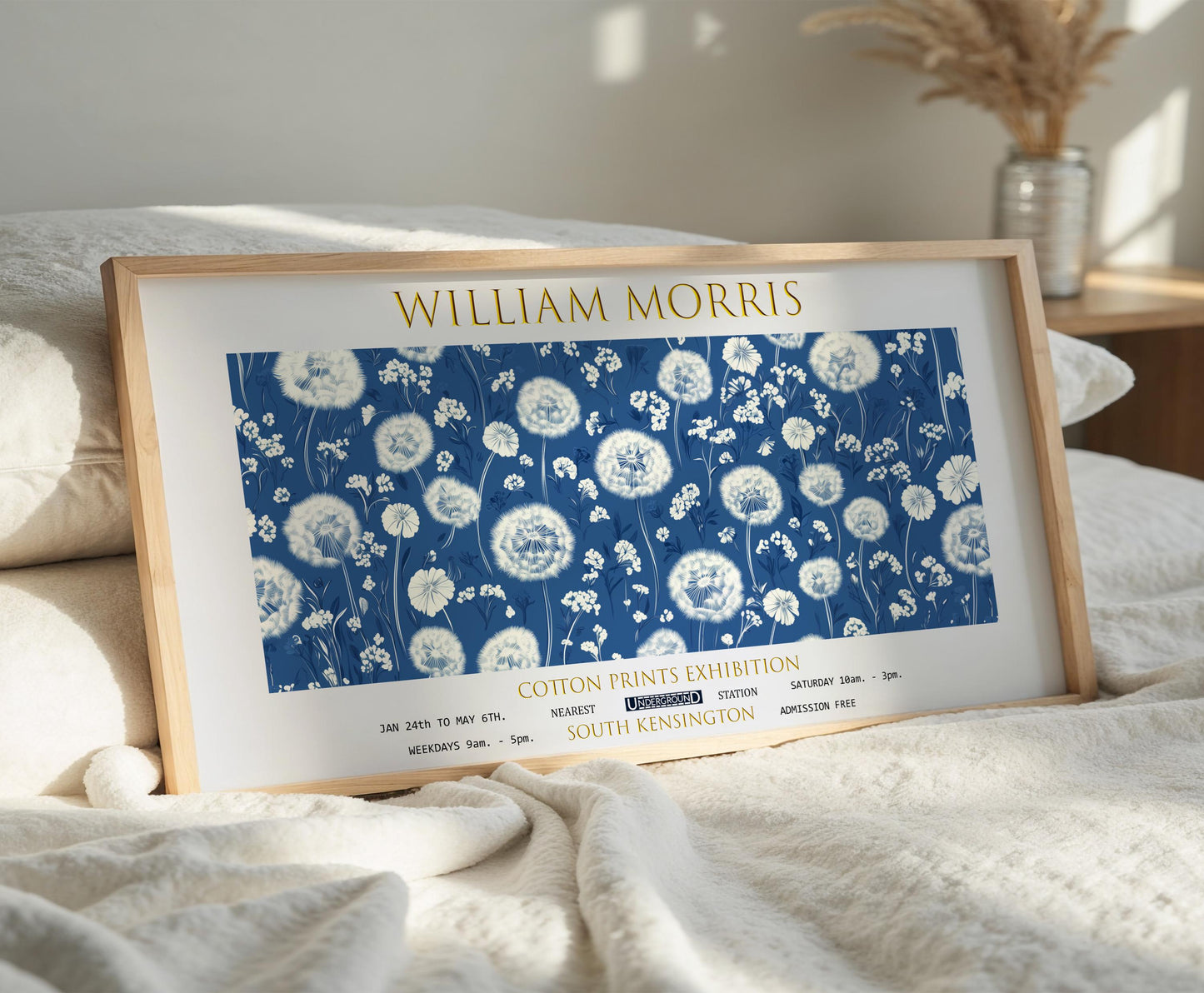 William Morris Dandelion Print: Vintage Botanical Wall Art