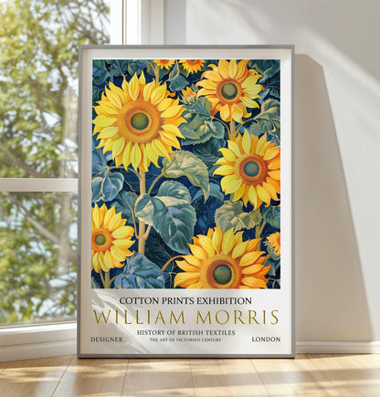 William Morris Print – Vintage Floral Art Sunflower Wall Decor on Premium Paper