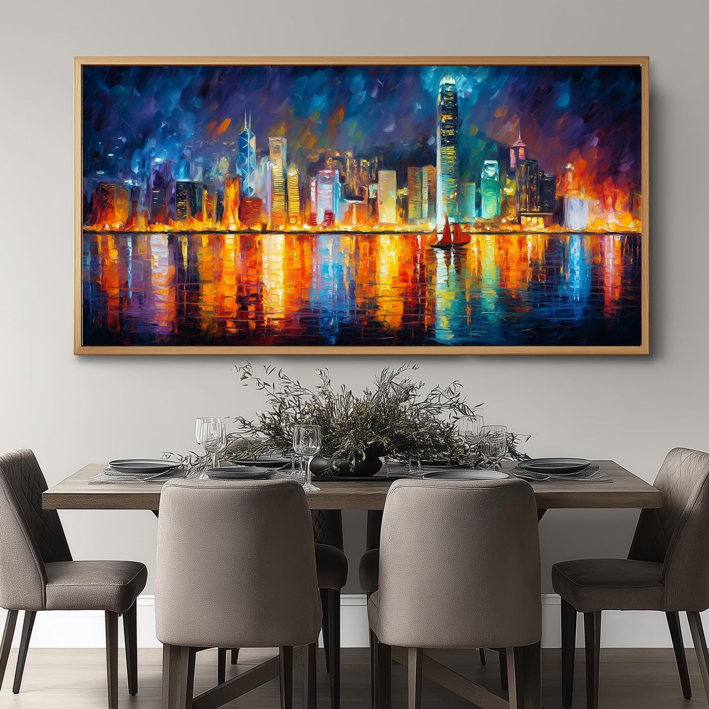 Victoria Harbour Hong Kong Panoramic Print