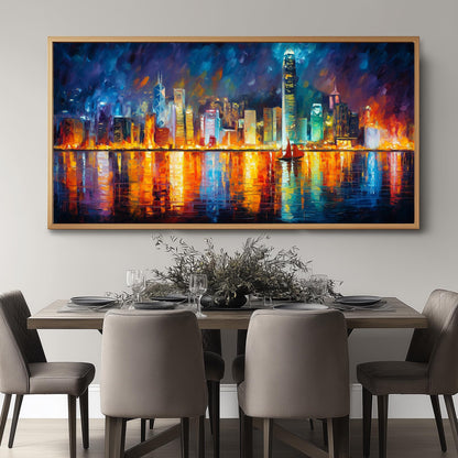 Victoria Harbour Hong Kong Panoramic Print
