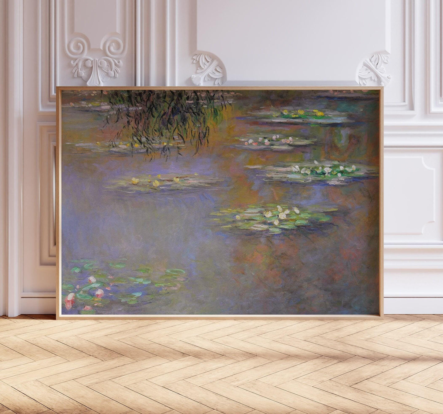 Monet Water Lilies Print: Vintage Impressionist Wall Art