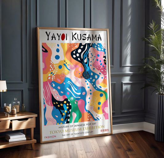 Yayoi Kusama Colourful Polka Dot WALL ART PRINT Picture Poster