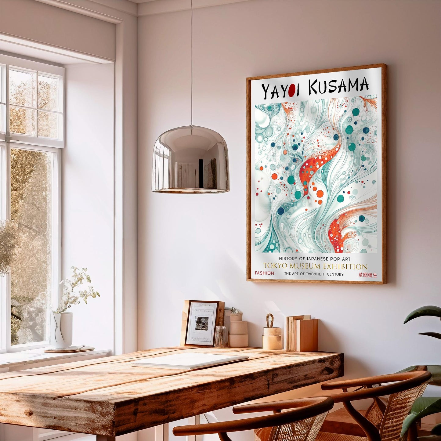 Yayoi Kusama Print – Tokyo Museum Exhibition, Japanese Polka Dot Art