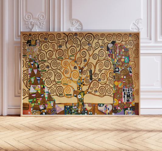 Gustav Klimt Print – Tree of Life Poster | Art Nouveau Decor, Vintage Wall Art
