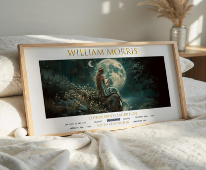 Print, Mermaid William Morris Panoramic: Vintage Fantasy Wall Art