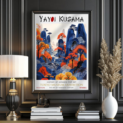Yayoi Kusama Mountain Print – Japanese Art Poster