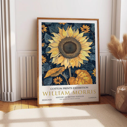 William Morris Print – Vintage Floral Art Sunflower Wall Decor on Premium Matte Paper
