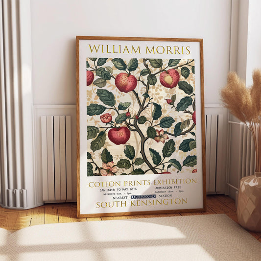 William Morris 'Apple Tree' Print: Vintage Floral Textile Art