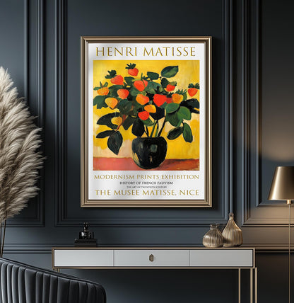 Henri Matisse Exhibition Poster: Fauvism Botanical Art Print