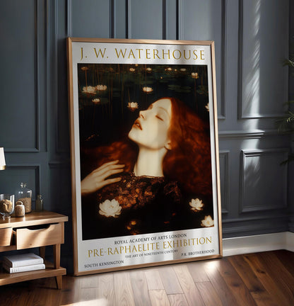 Ophelia Art Print: John William Waterhouse Pre-Raphaelite Style