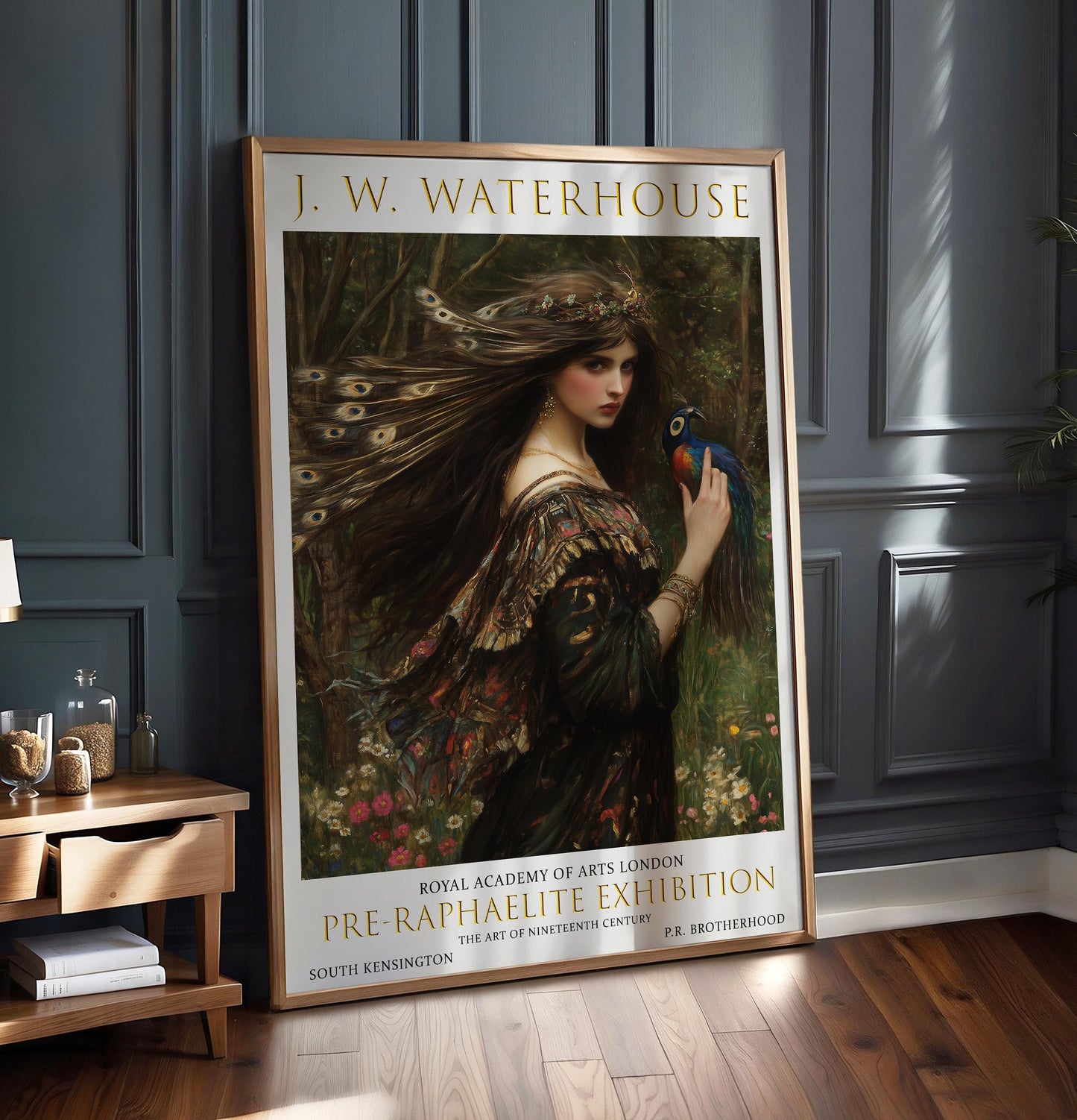 John William Waterhouse Print: Pre-Raphaelite Enchantress, Vintage Art