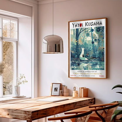 Yayoi Kusama Fox Print: Japanese Art, Tokyo Exhibition Poster