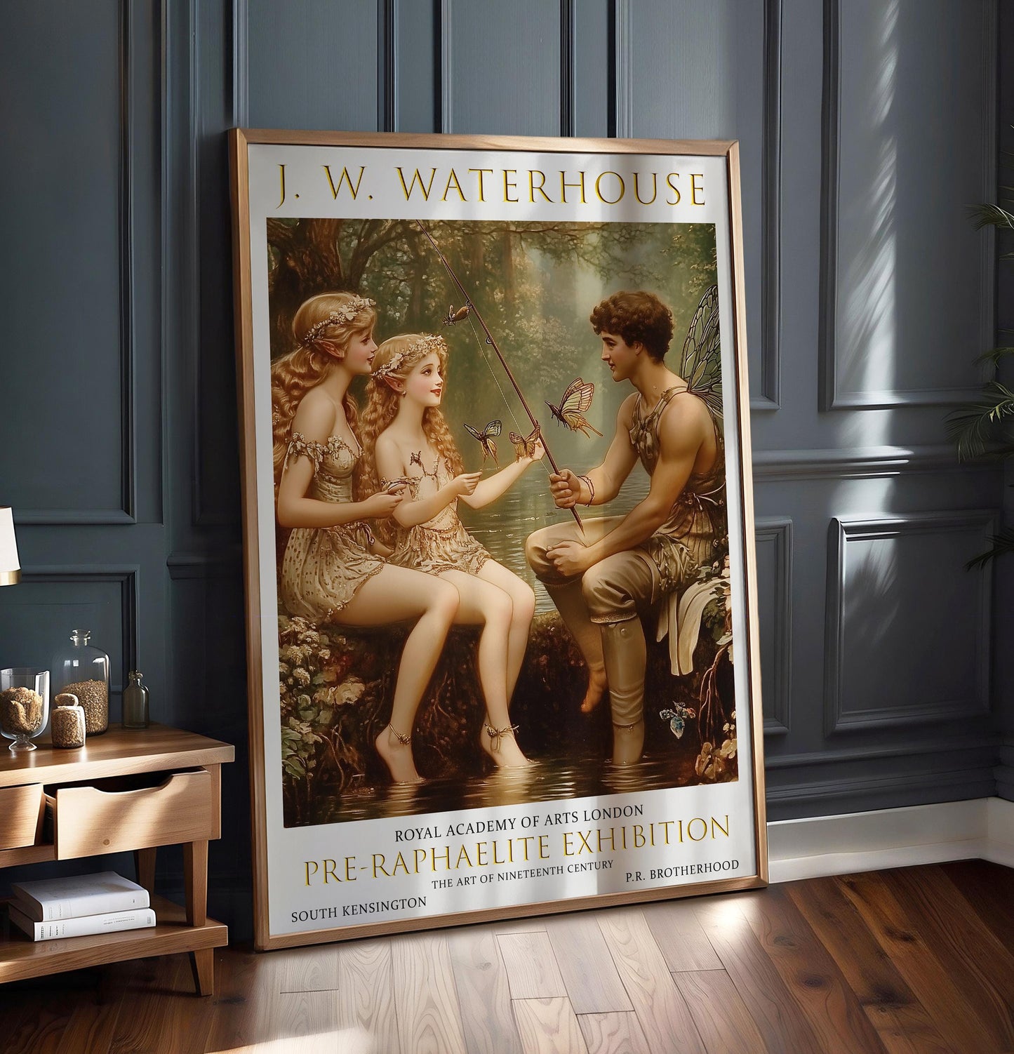 Water Nymphs Art Print: John William Waterhouse Pre-Raphaelite Style