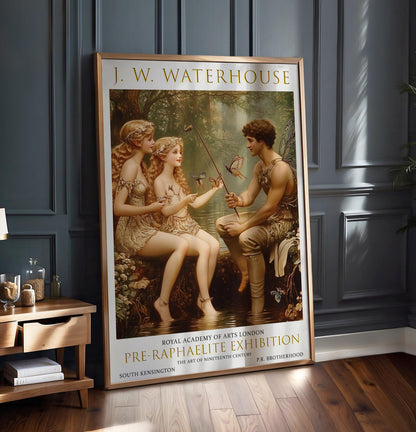 Water Nymphs Art Print: John William Waterhouse Pre-Raphaelite Style