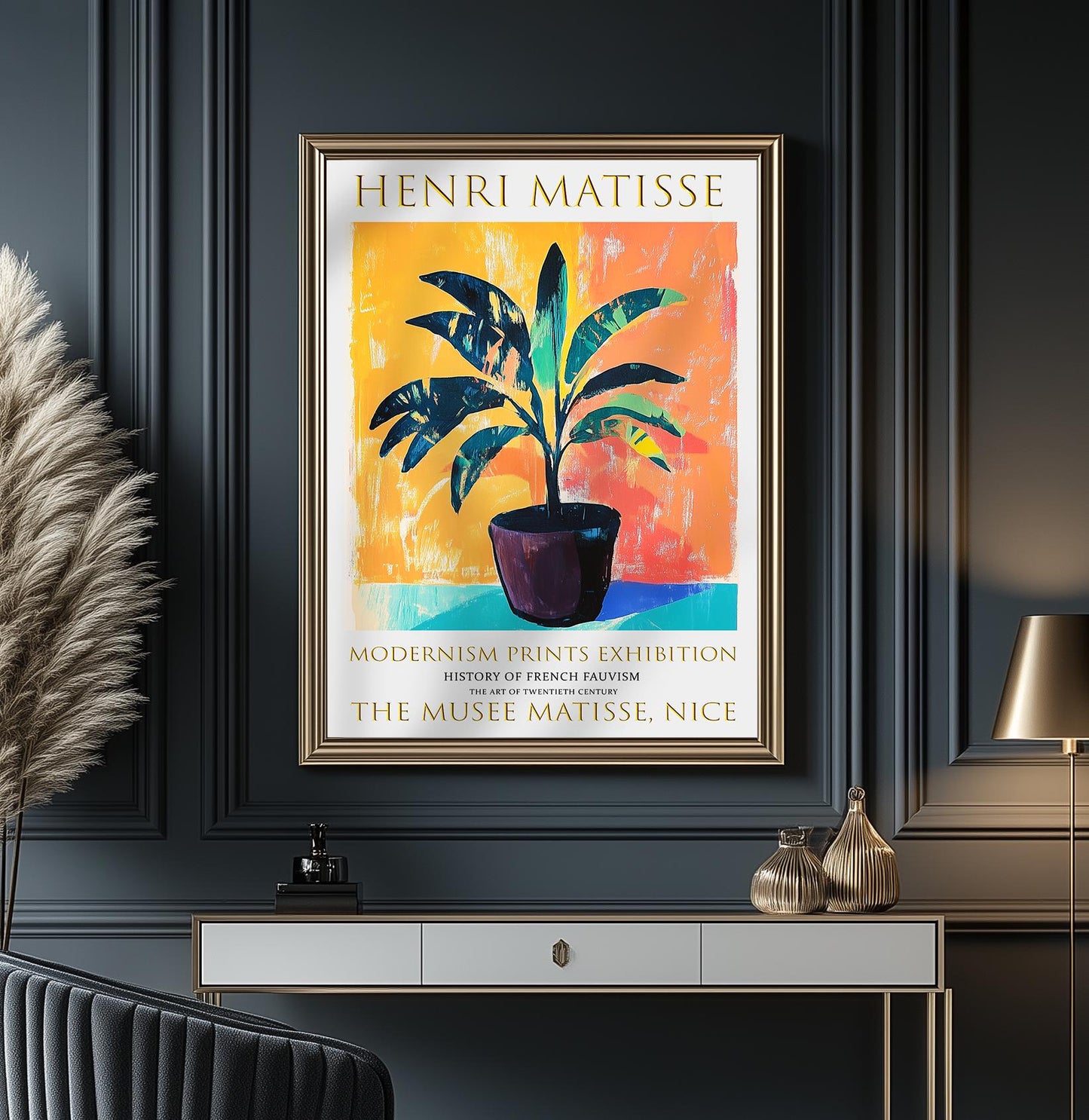 Henri Matisse Exhibition Poster: Fauvism Floral Art Print