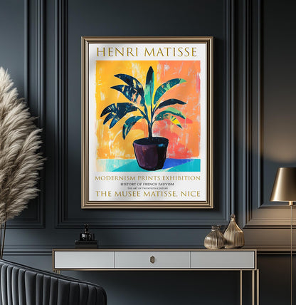 Henri Matisse Exhibition Poster: Fauvism Floral Art Print