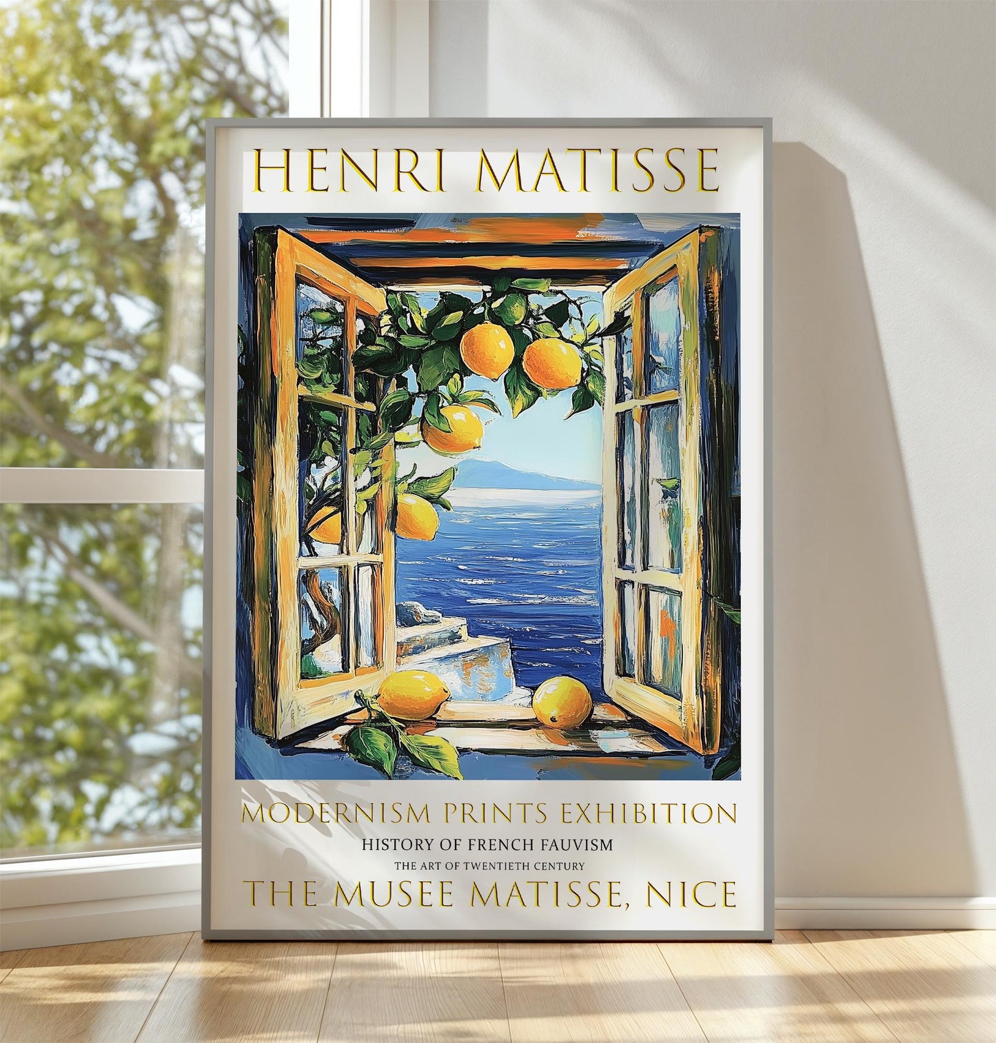 Henri Matisse Print: Open Window, Mediterranean Sea View