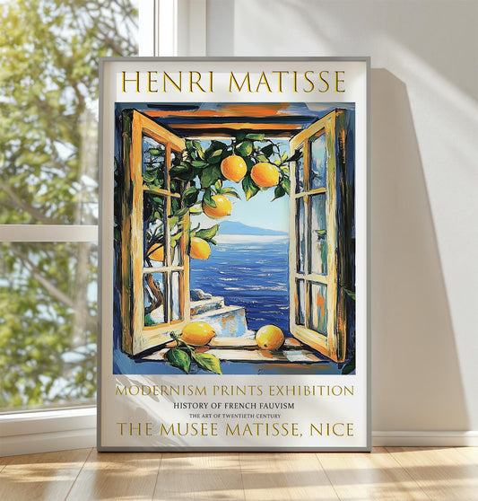 Henri Matisse Print: Open Window, Mediterranean Sea View