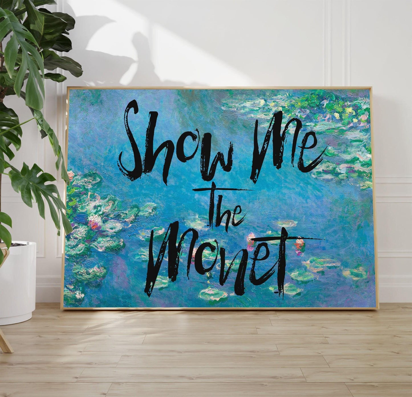 Altered Art – Show Me The Monet – Water Lilies Art Print
