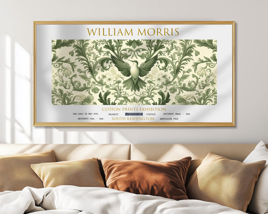 Print, William Morris Botanical Panoramic Wall Art, Vintage Poster