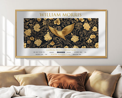 William Morris Hummingbird Print: Vintage Botanical Exhibition Art