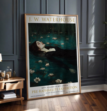 Ophelia Art Print: John William Waterhouse Pre-Raphaelite Style