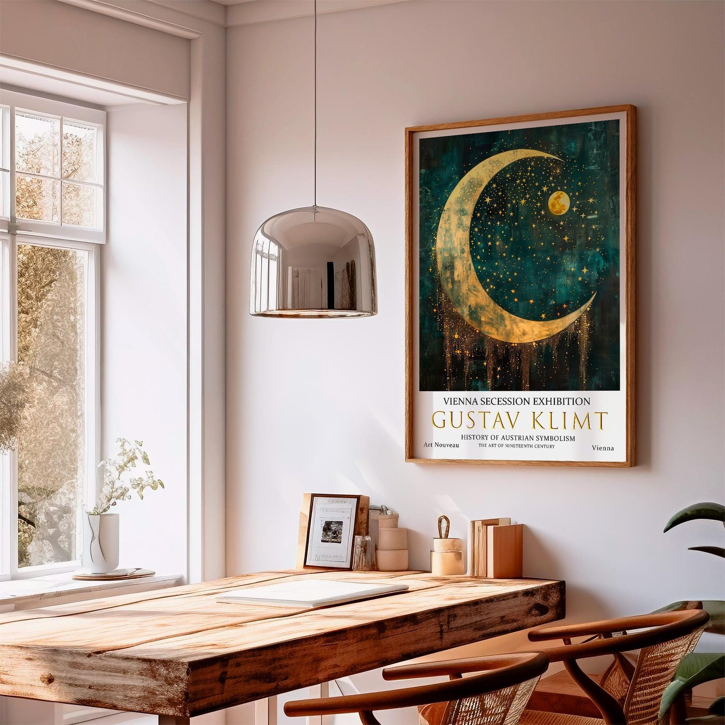 Gustav Klimt Art Print – Vintage Art Nouveau Poster With Gold Leaf Artwork