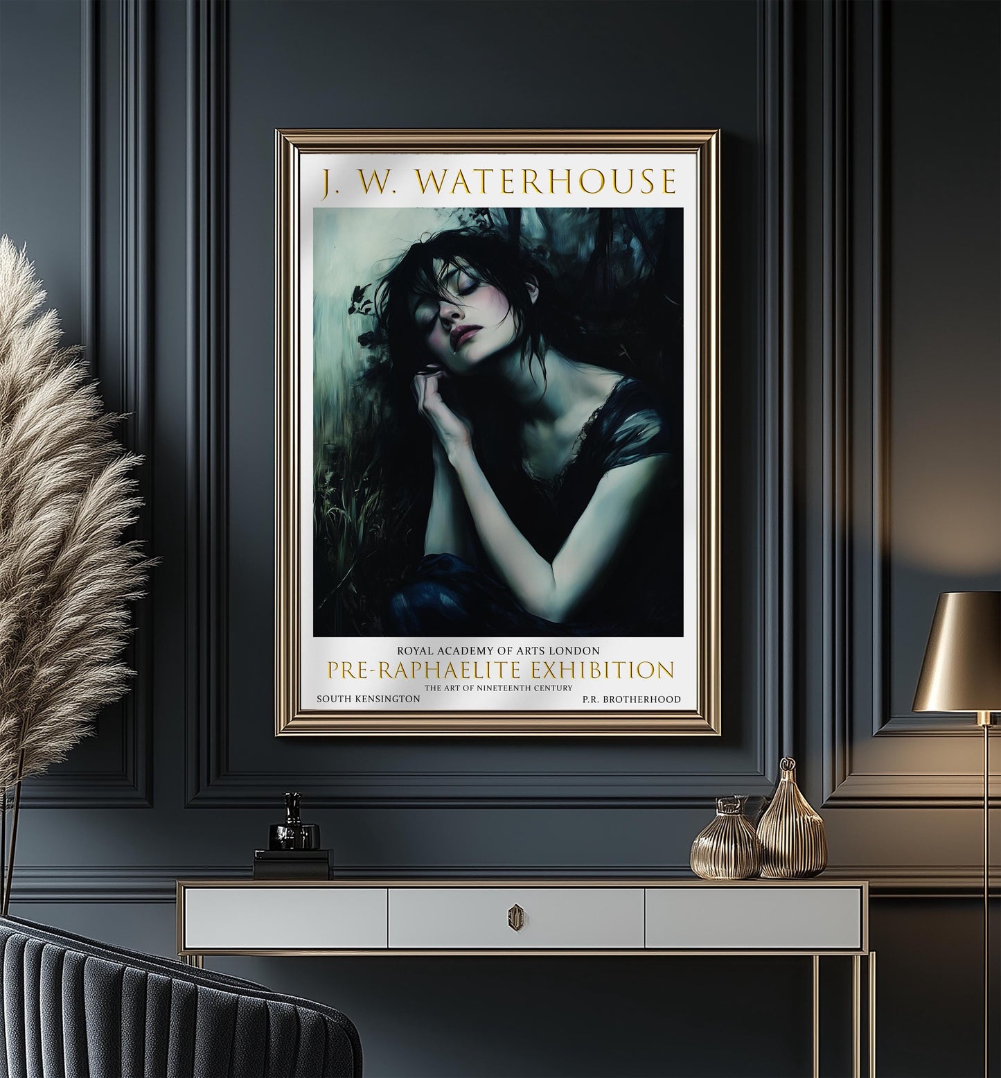John William Waterhouse Art Print: Pre-Raphaelite Exhibition Poster
