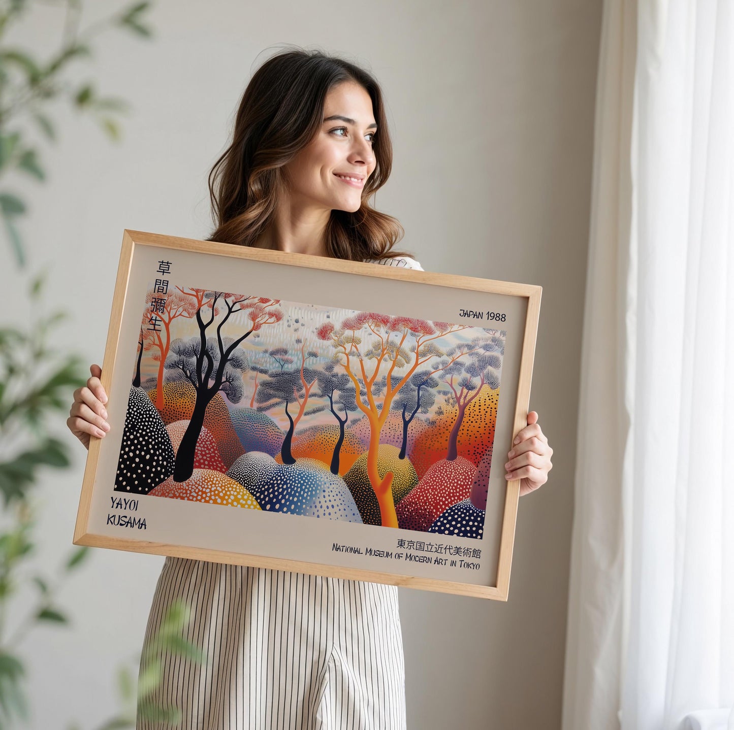 Yayoi Kusama Tree Print WALL ART Picture Poster