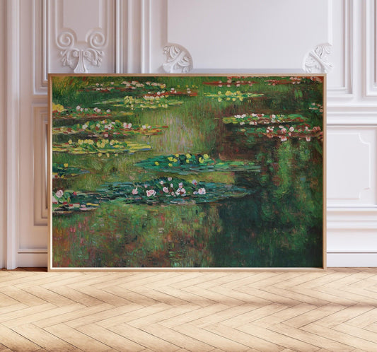 Claude Monet Water Lilies Art Print: Vintage Impressionist Decor