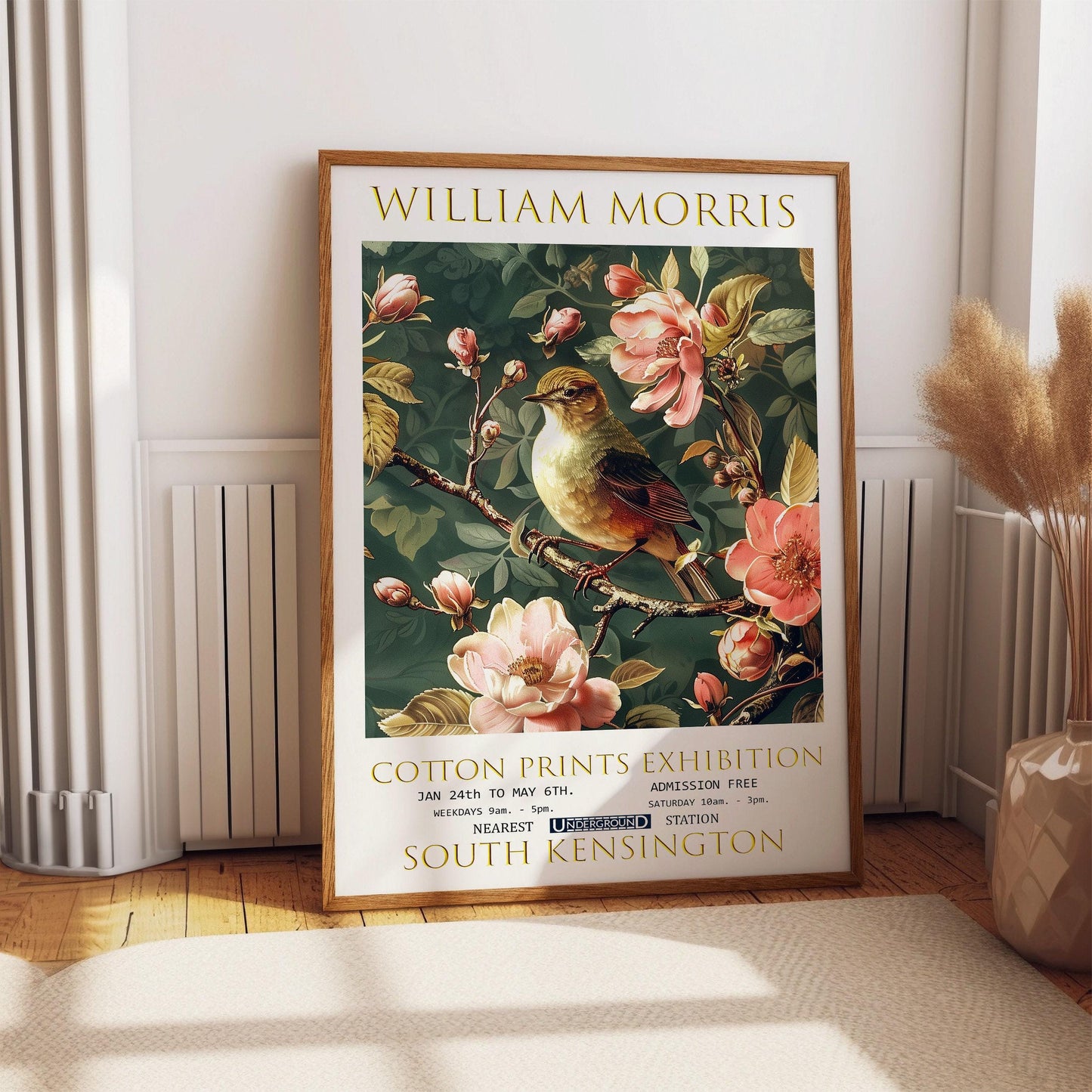 William Morris Poster - Victorian Art Print | Vintage Floral Décor | Botanical Wall Art