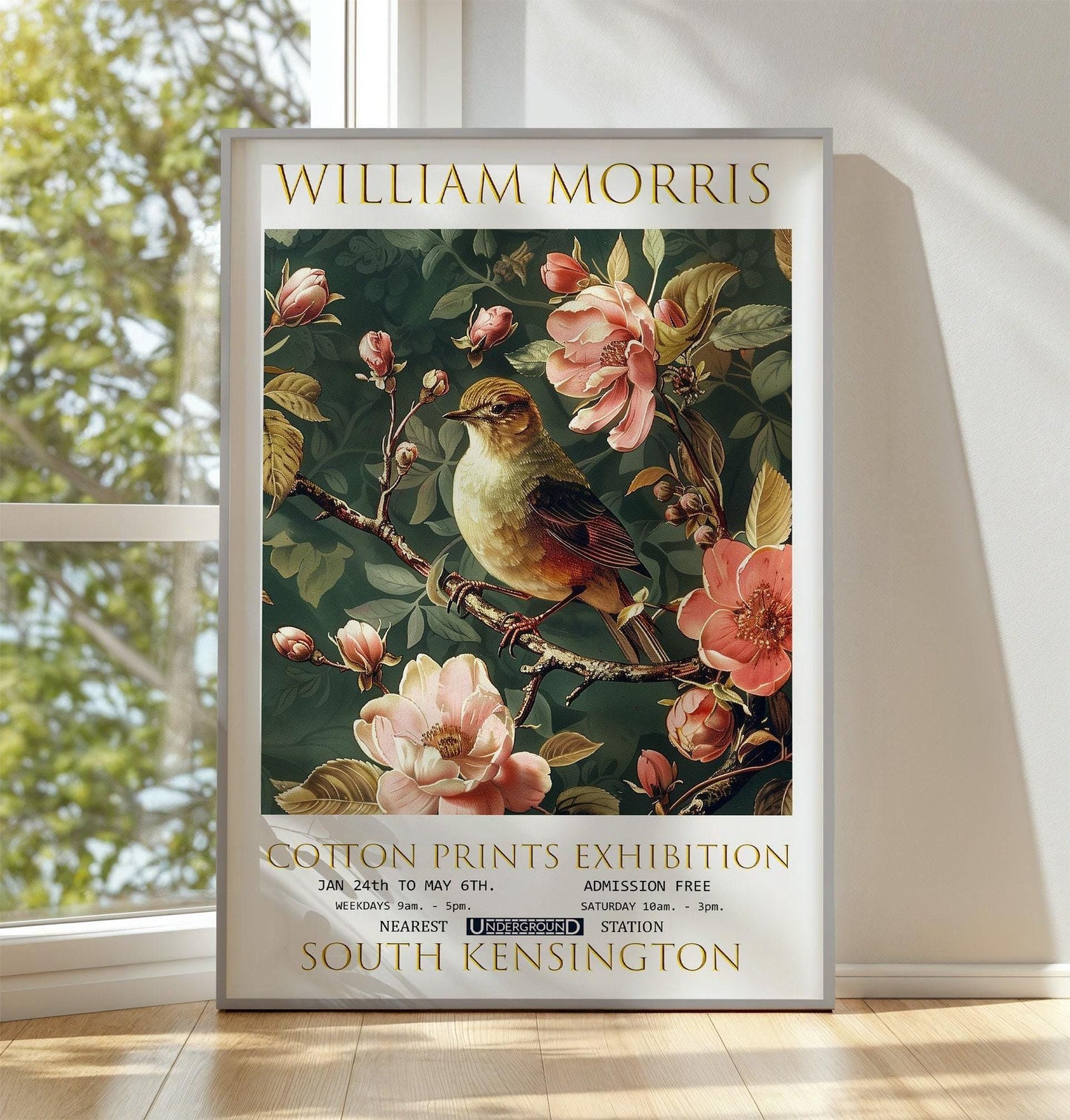 William Morris Poster - Victorian Art Print | Vintage Floral Décor | Botanical Wall Art